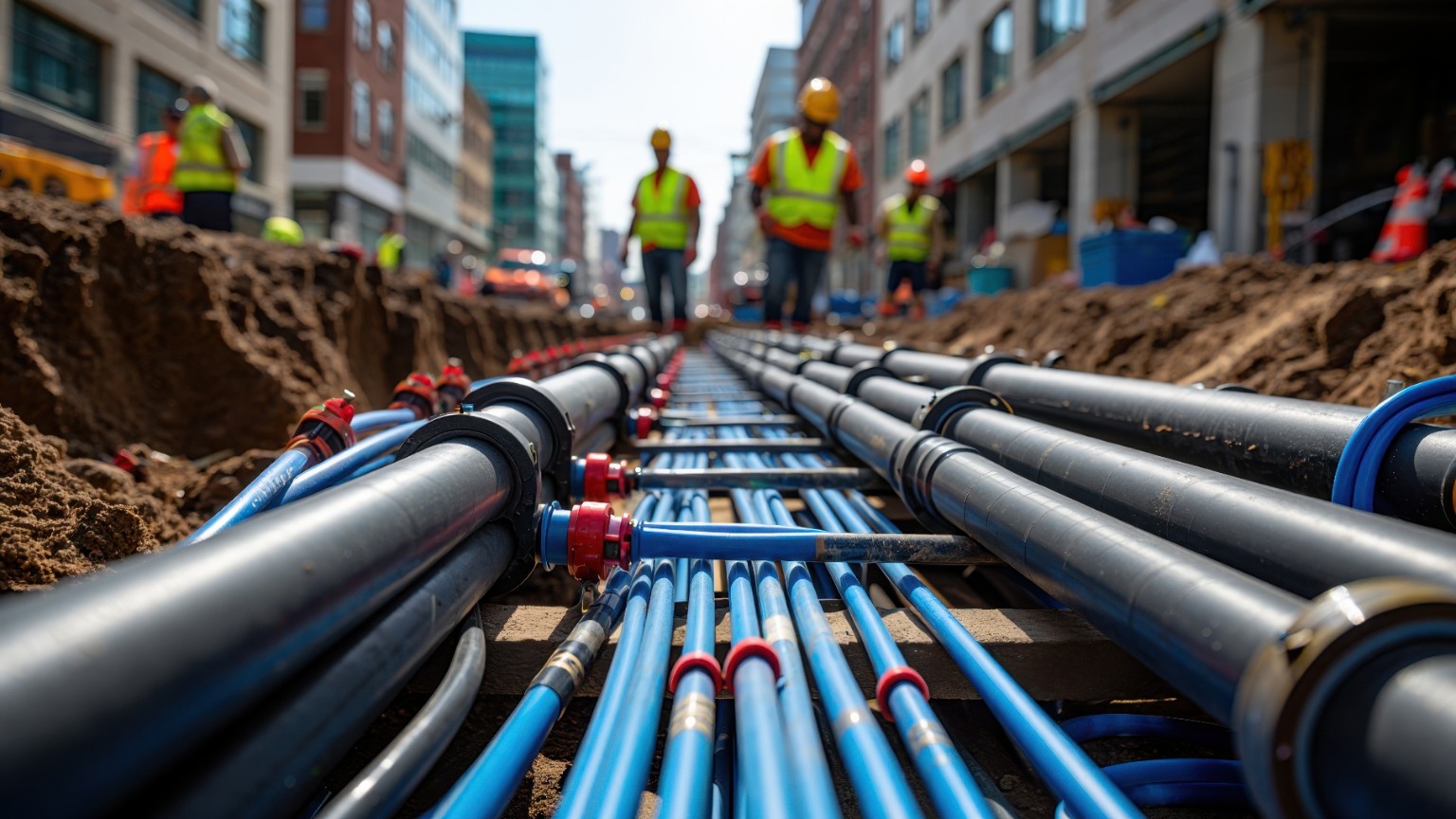 Civil utility pipeline installation